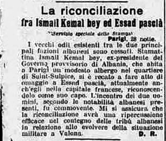 Burimi : La Stampa, e shtunë, 29 prill 1916, f.5
