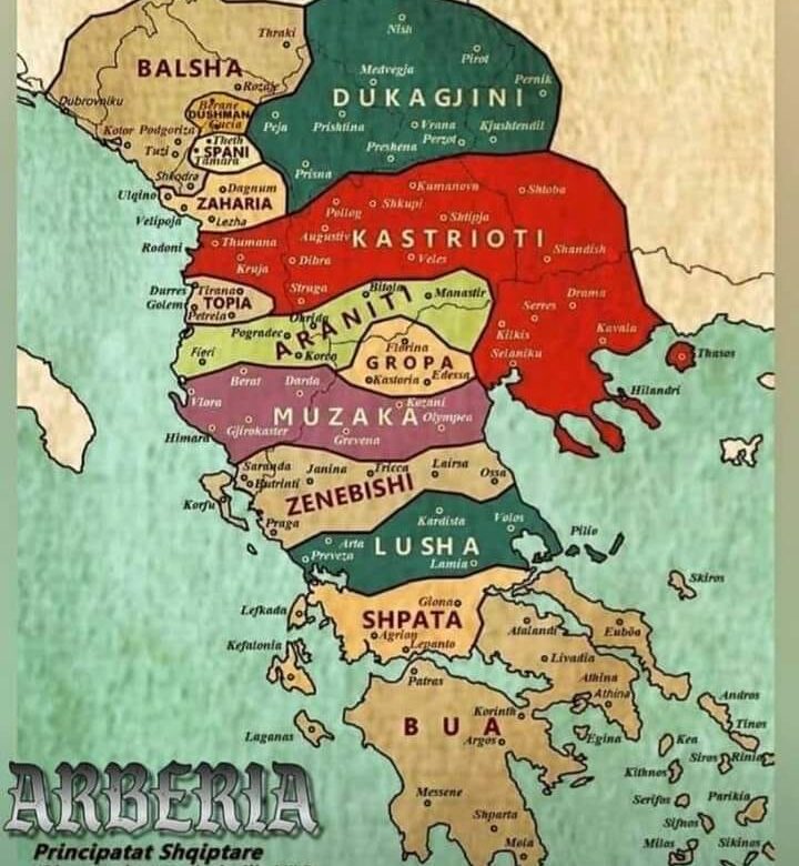 Krijimi i Principatave Arbërore në Mesjetë