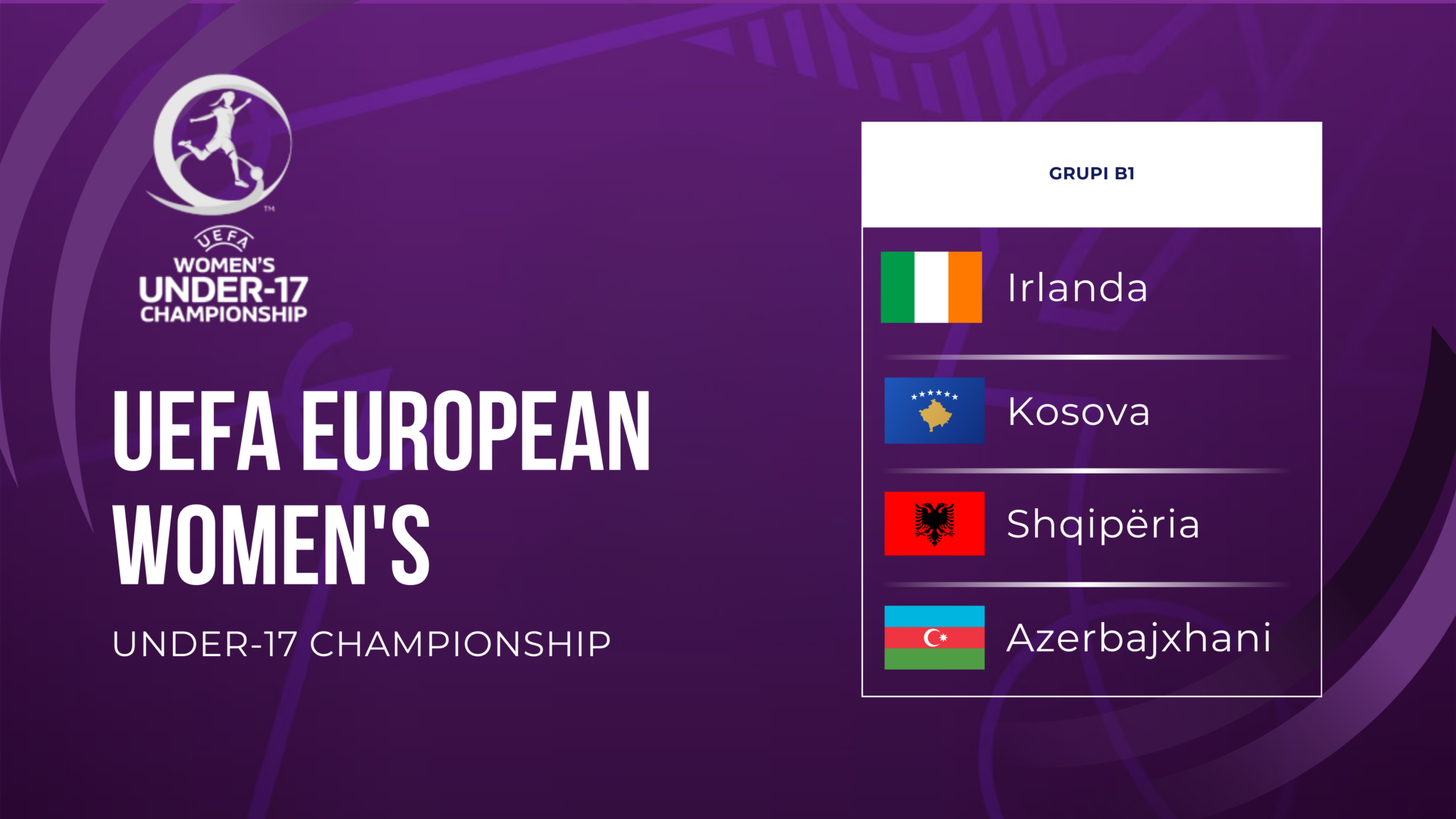  Shqipëria pret kualifikueset e Europianit U-17 për vajza