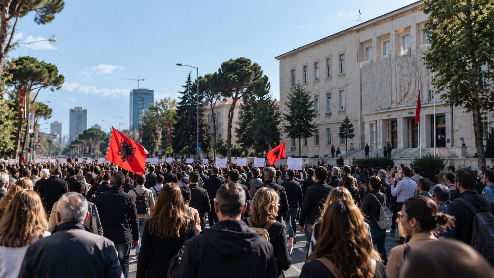  Protesta në Tiranë, kriza që po thellohet