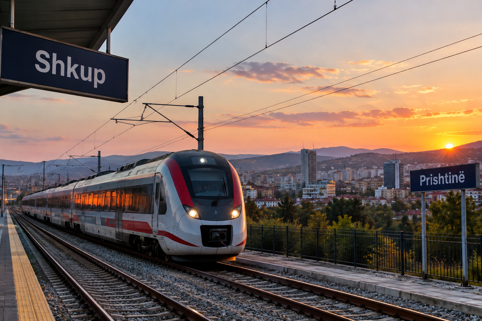  Shkup–Prishtinë me tren për 50 minuta, linja e re synohet për vitin 2027